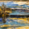 Vermont Lake, 24x30, Oil on Canvas