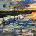 Sunset in Provence, 20x24, Oil on Canvas