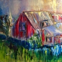 Summer House, 12x12, oil