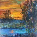 Sun Blaze, 18x24, oil on canvas