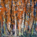Birches, 10 x 12