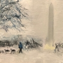 Capitol Snow, 14x18, oil