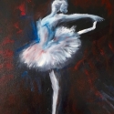 Dancer in Red, 16 x 20
