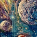 Moonglow, oil, 15x17