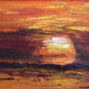 Sunset, 12x14