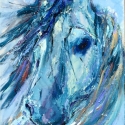 Wind Swept Horse, 10x14