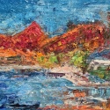 Red Vista, 16x20, oil on canvas