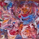 Roses, 8x8, oil on board